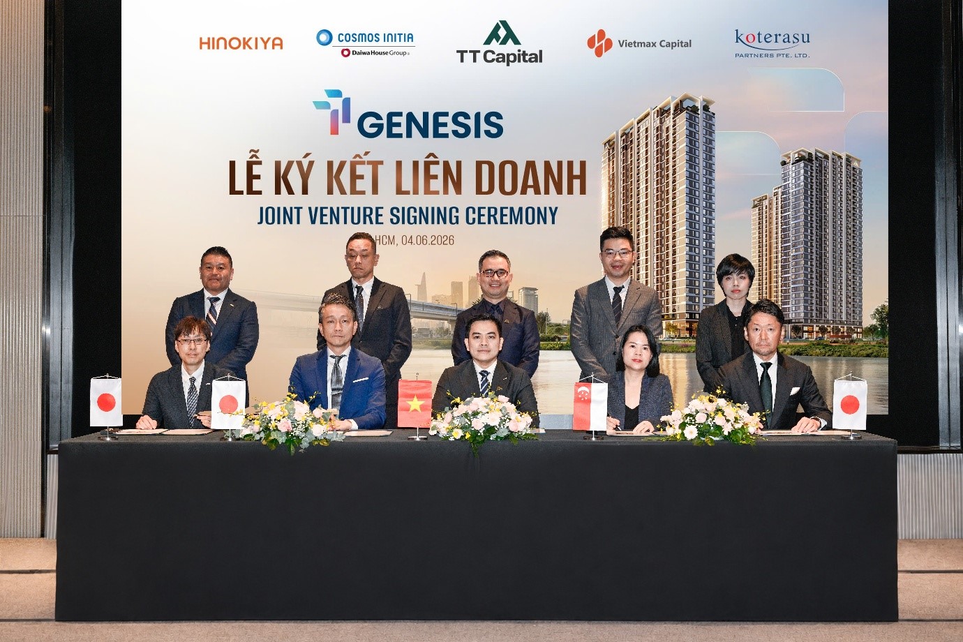 Liên doanh phát triển dự án TT GENESIS chính thức được thành lập tại Nam Sài Gòn 6 Lễ ký kết liên doanh phát triển TT Genesis