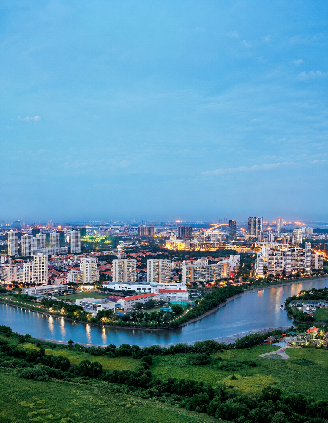 Toàn cảnh khu Nam Sài Gòn gần TT Genesis