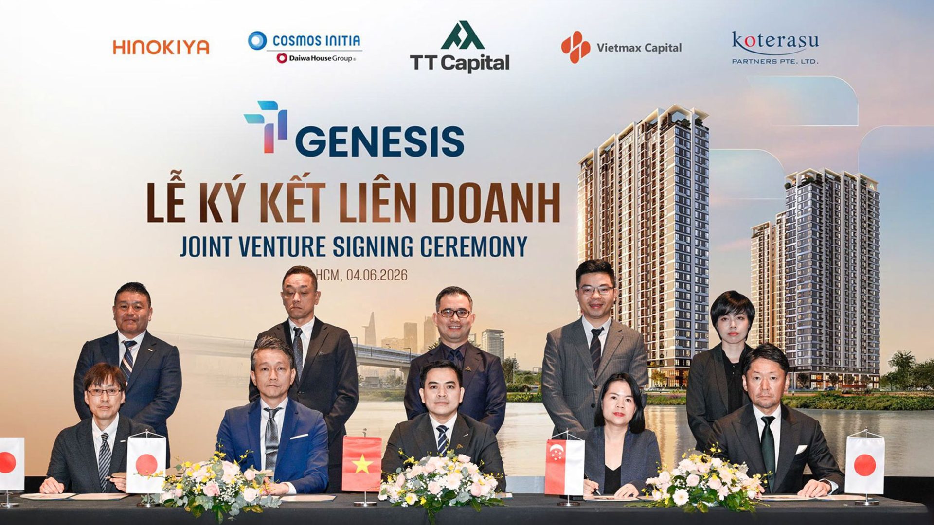 Lễ ký kết liên doanh dự án TT Genesis